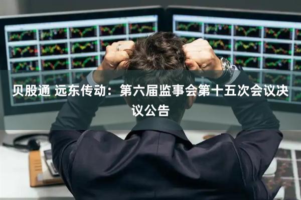 贝股通 远东传动：第六届监事会第十五次会议决议公告