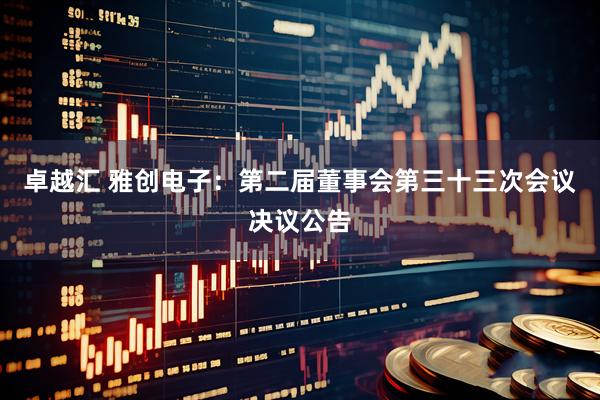 卓越汇 雅创电子：第二届董事会第三十三次会议决议公告